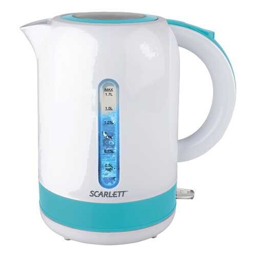 Чайник электрический Scarlett SC-EK18P42 White/Blue в Техношок