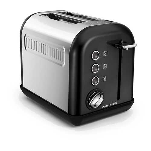 Тостер Morphy Richards Accents Toaster Black SS 2 Slice 222013EE в Техношок