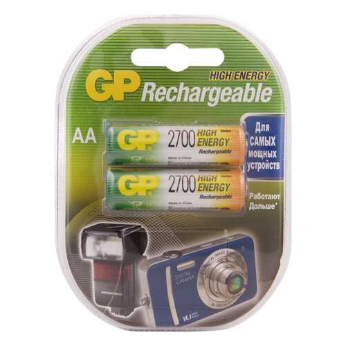 Аккумуляторная батарея GP Batteries GP 270AAHC-2DECRC2 2 шт в Техношок