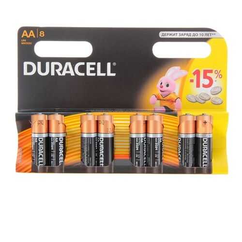 Батарейка Duracell LR6-8BL Basic в Техношок