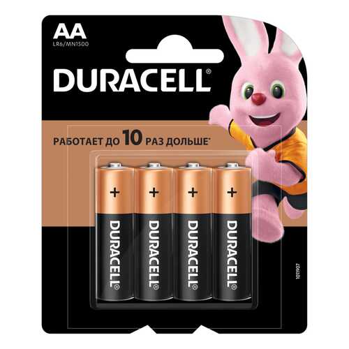 Батарейка Duracell LR6 АА 4 шт в Техношок