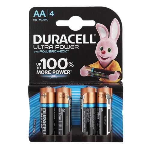 Батарейка Duracell Ultra Power LR6-4S 4 шт в Техношок