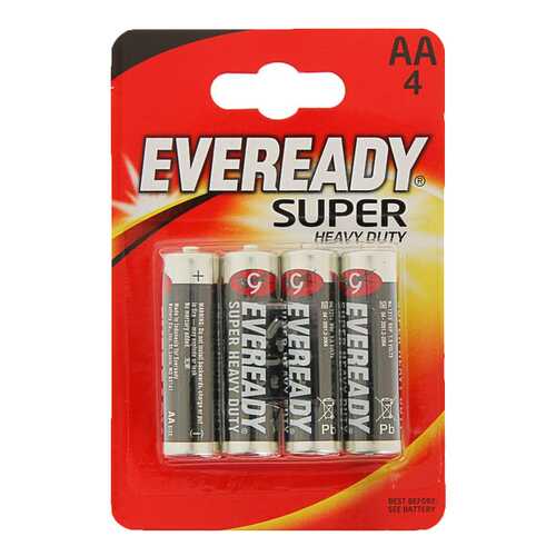 Батарейка Energizer Eveready Super Heavy Duty 4 шт в Техношок