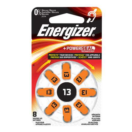 Батарейка Energizer Hearing Zinc Air 13 DP-8 8 шт в Техношок