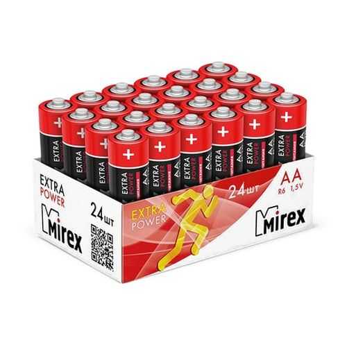 Батарейка солевая Mirex R6/AA 1,5V 24 шт в Техношок