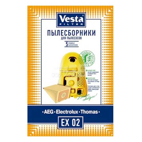 Пылесборник Vesta filter EX 02 5шт в Техношок