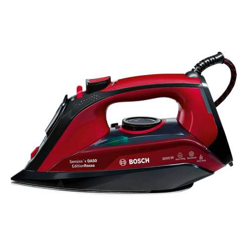 Утюг Bosch Sensixx`x DA50 TDA503011P Red/Black в Техношок