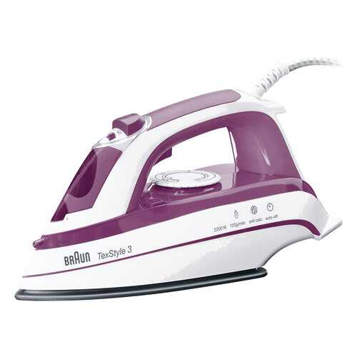 Утюг Braun Tex Style 3 TS 365A Purple в Техношок