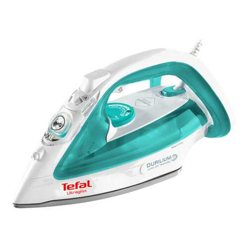 Утюг Tefal Ultragliss White/Cyan в Техношок