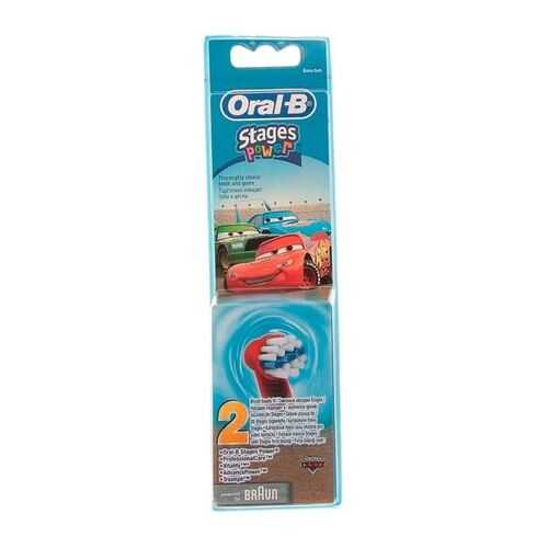 Насадка для зубной щетки Braun Oral-B EB10K Stages Kids Cars 2 шт в Техношок