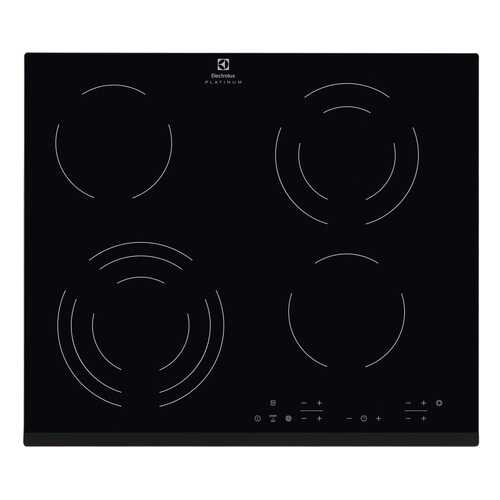 Встраиваемая варочная панель электрическая Electrolux CPE6433KF Black в Техношок