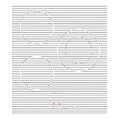Встраиваемая варочная панель электрическая Zigmund & Shtain CNS 302.45 WX White в Техношок